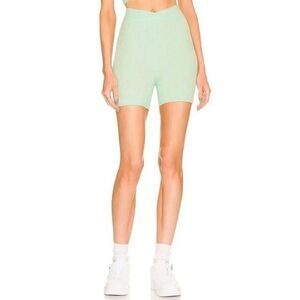 Free People FP Movement Free Throw High Rise Biker Shorts Mint Green Size M